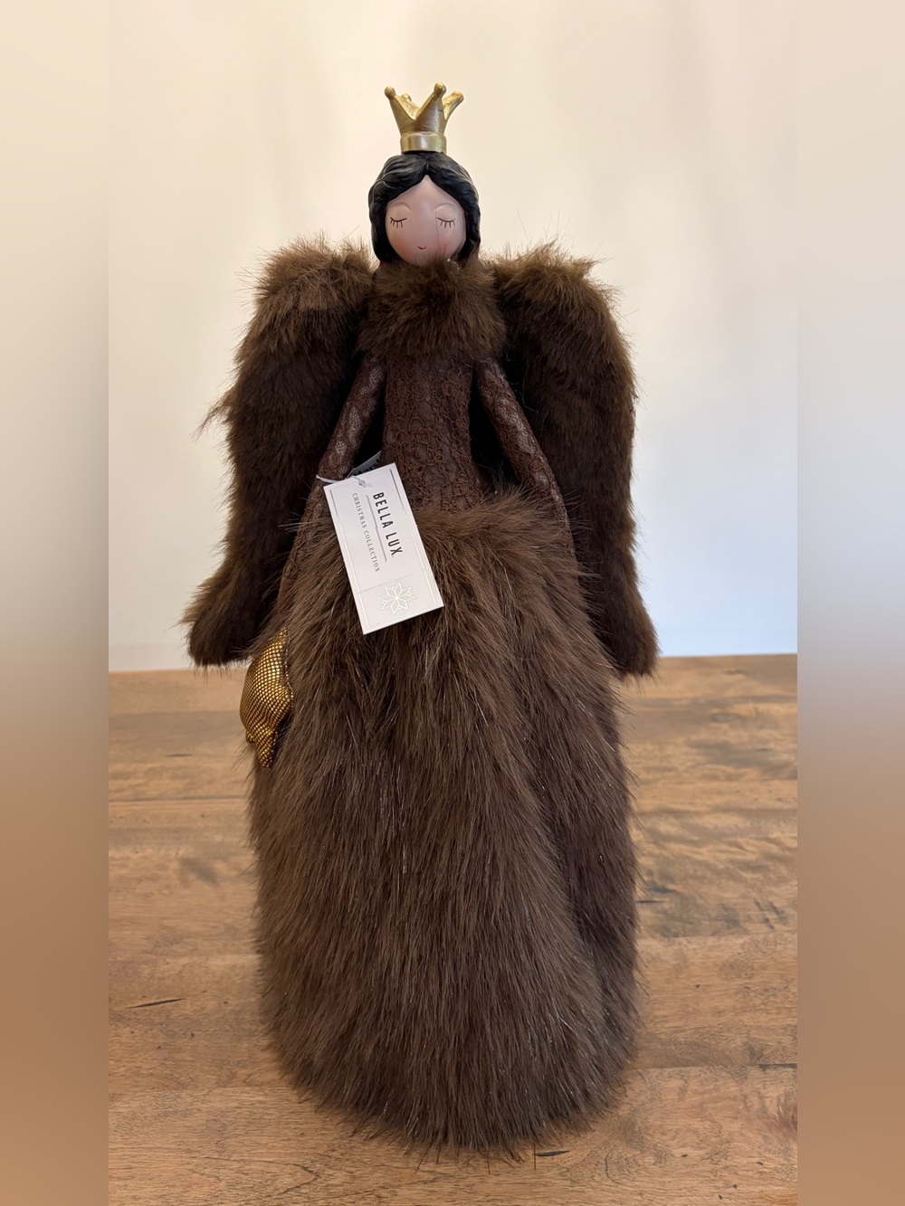 Bella Lux Christmas Angel Viral Chocolate “Mink” VHTF